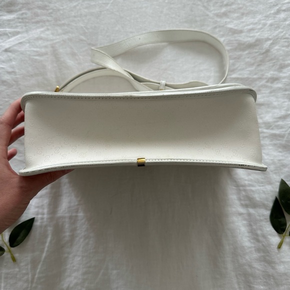 GUCCI • vintage 1970’s White Monogram Crossbody - Picture 7 of 17
